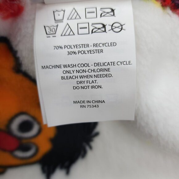 Sesame Street Decorative Throw Blanket 60" X 70" Polyester Plush Big Bird Oscar - Picture 6 of 7